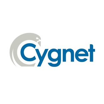 Logo with the word “Cygnet” in blue next to a stylised grey swan head forming the letter “C”.