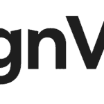 Partial close-up of bold, black text on a light grey background, showing cropped letters "gnV".